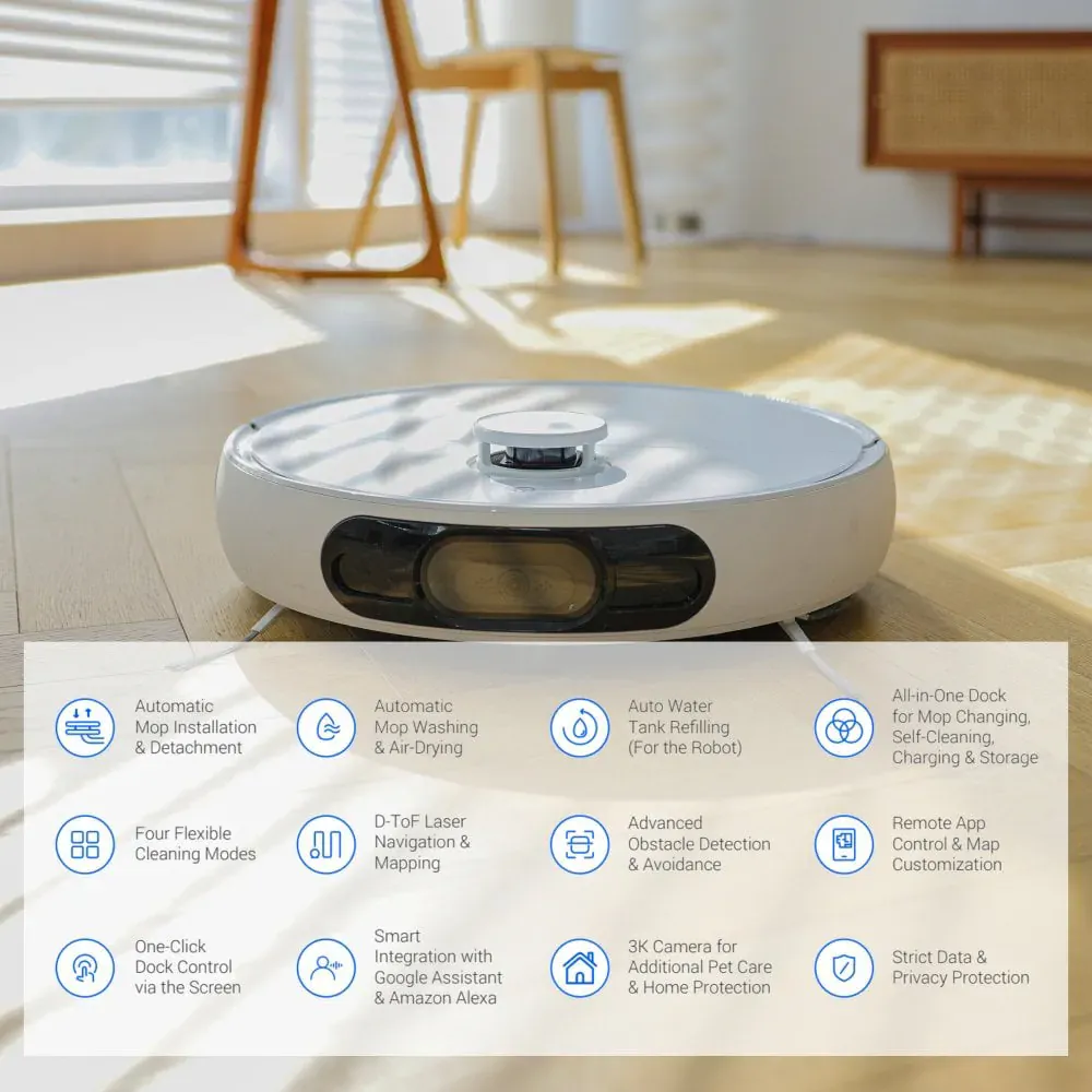 Ezviz RS2 Robot Vacuum und Mop Combo