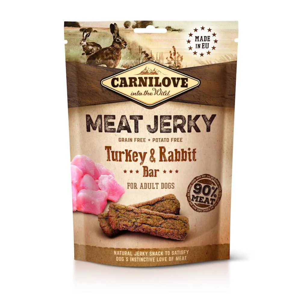 Carnilove Meat Jerky Turkey with Rabbit Bar