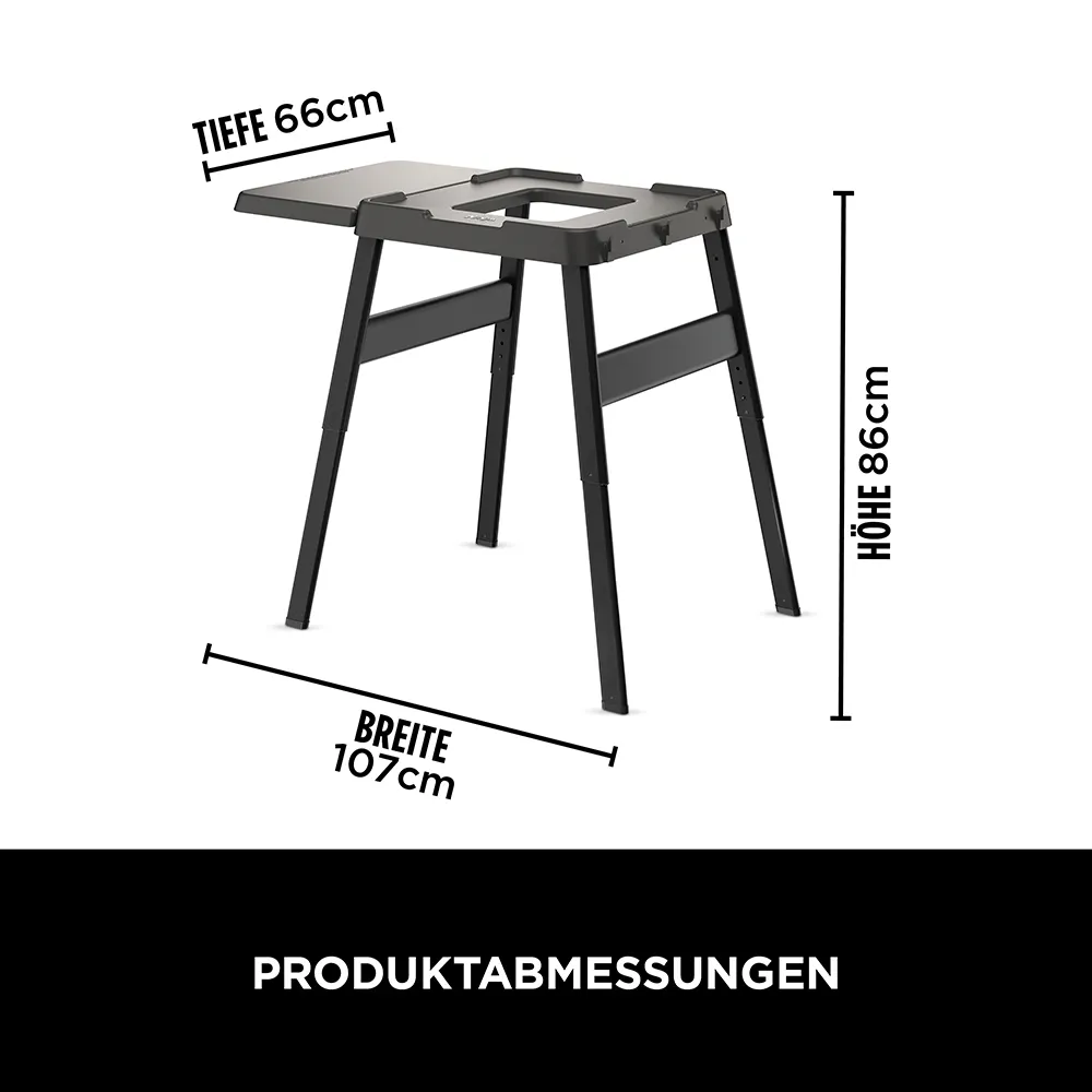 Ninja Woodfire höhenverstellbares Grillgestell mit Seitentisch