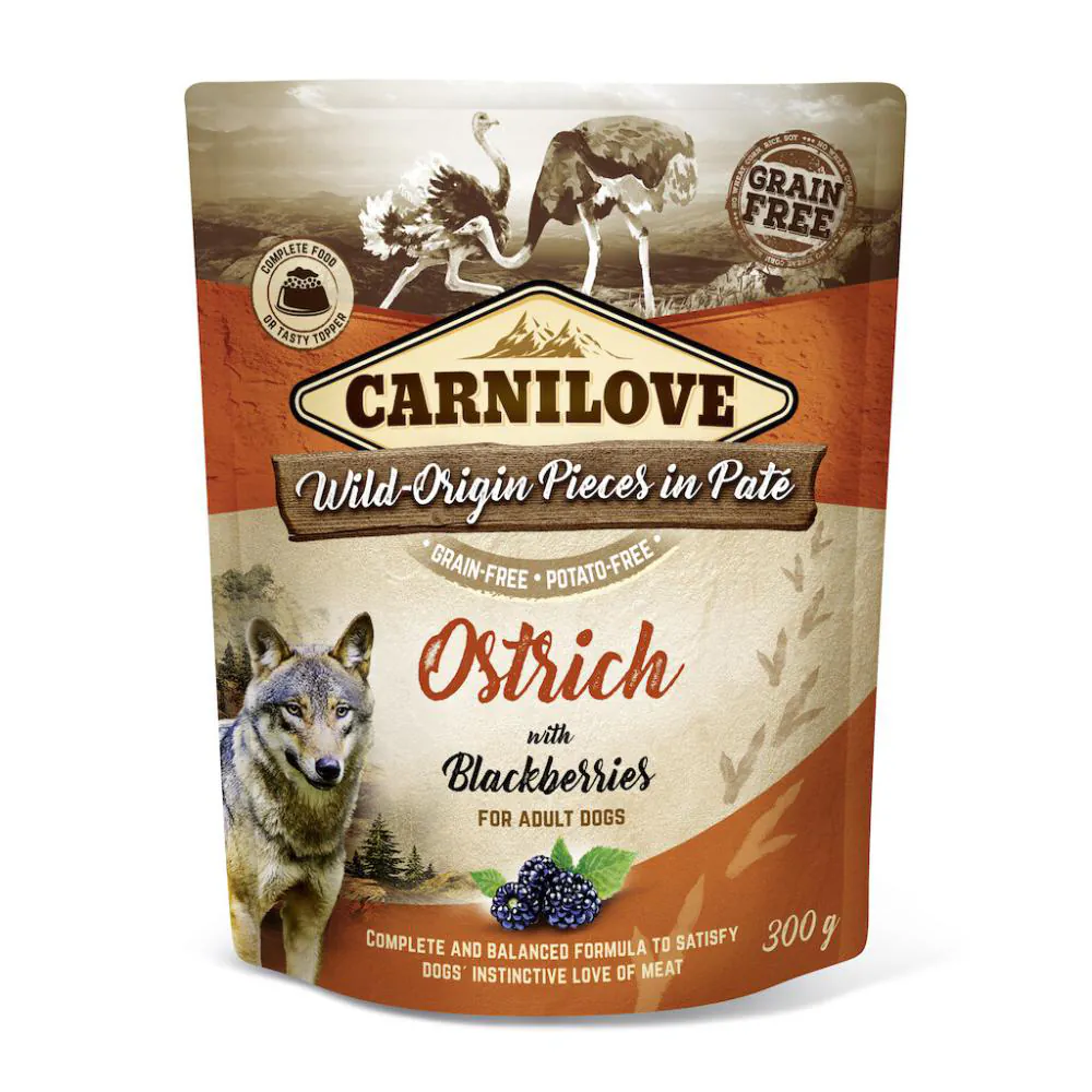 Carnilove Adult Ostrich with Blackberries