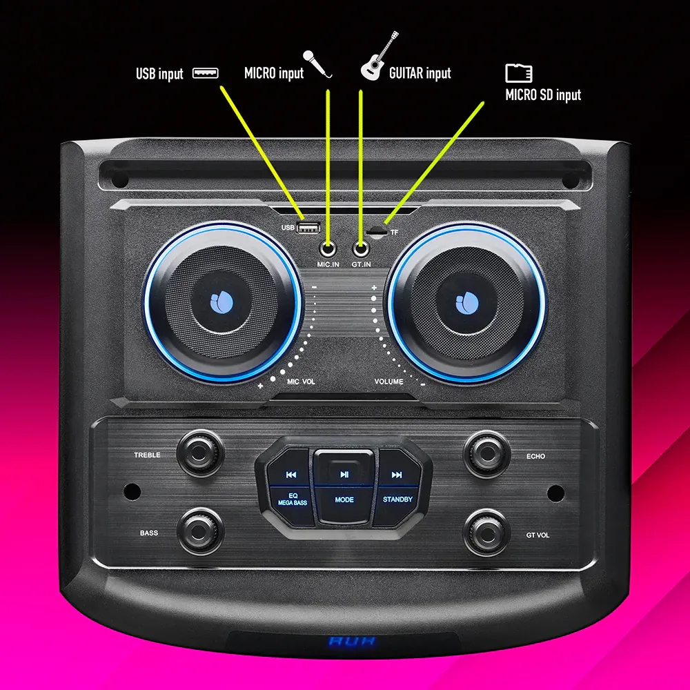 NGS Wild Dub 3 1200W Partybox