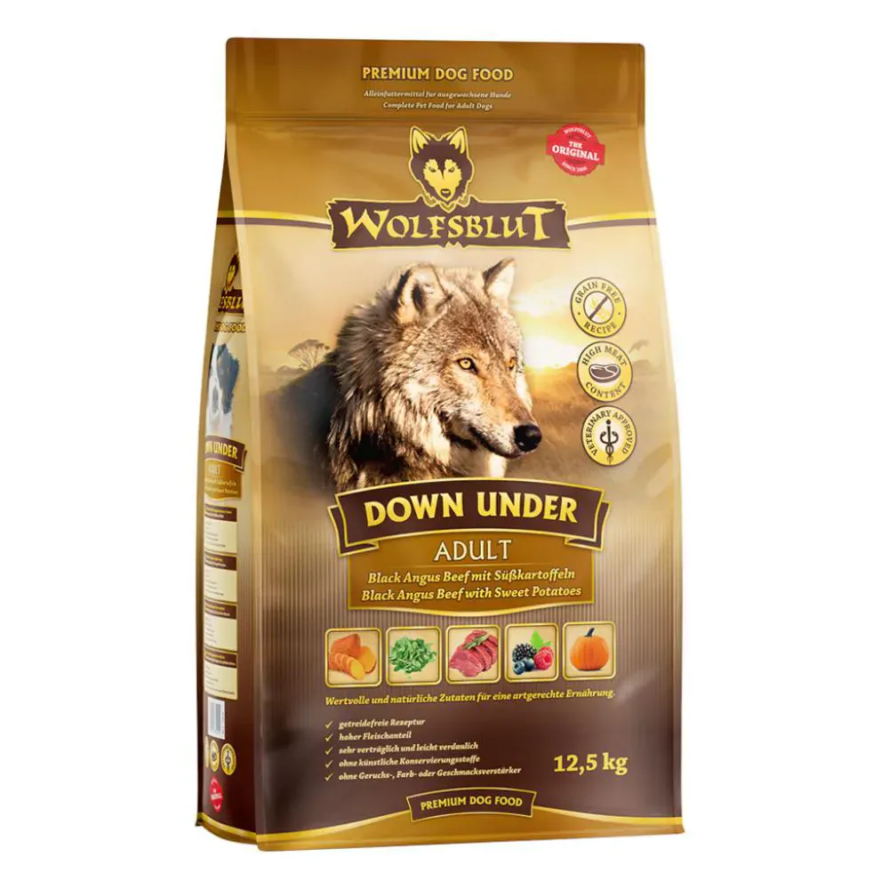 Wolfsblut Adult Down Under Black Angus Beef mit Kartoffel