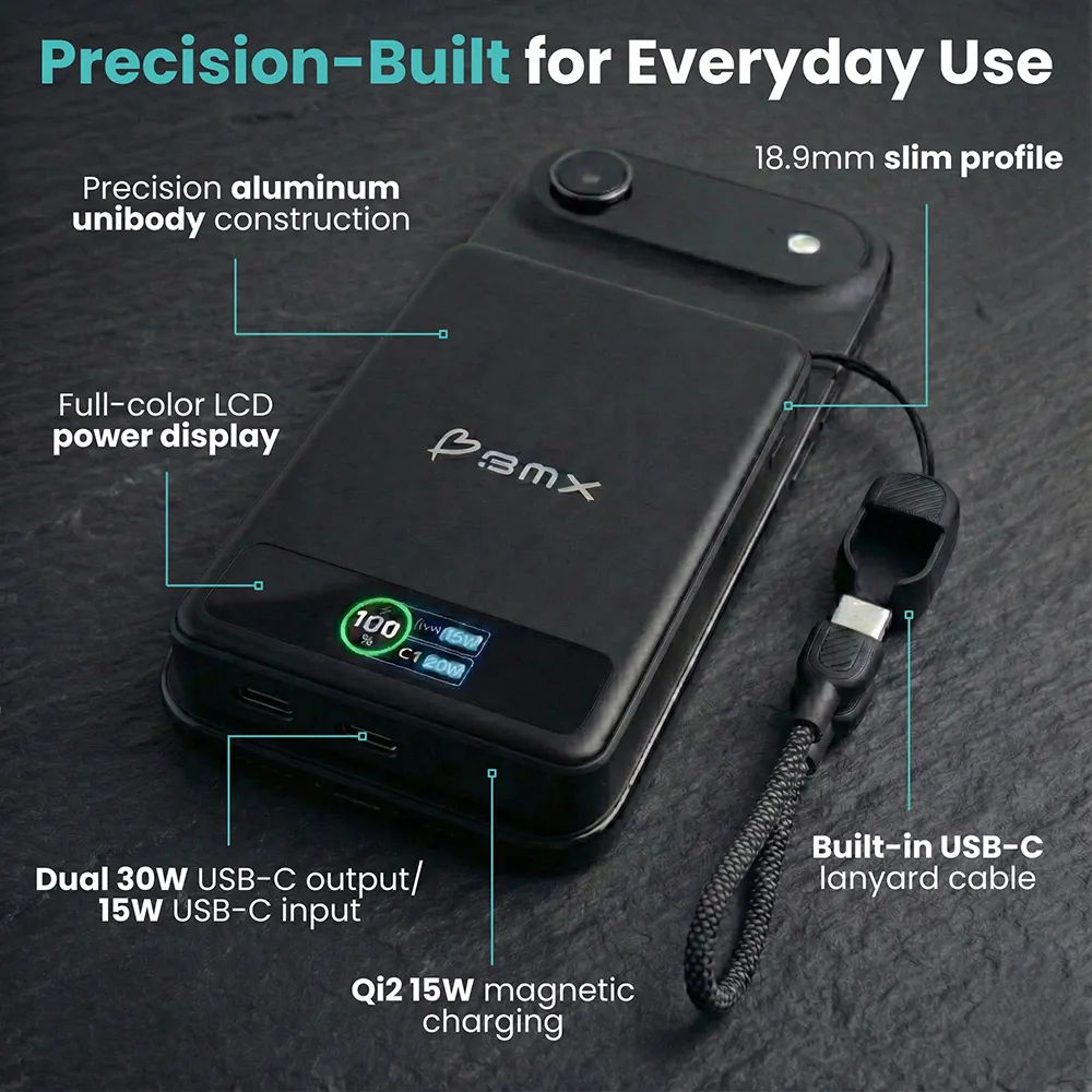 BMX SolidSafe Qi2 Powerbank
