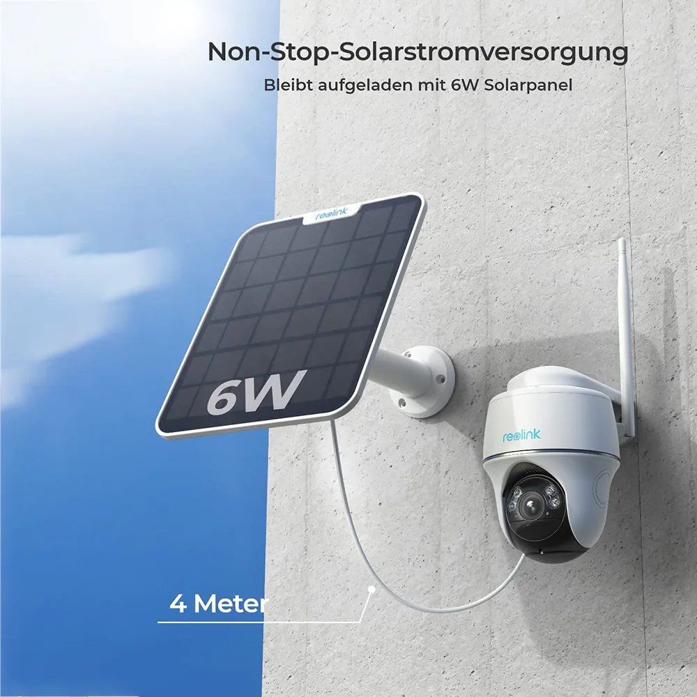 Reolink Argus PT Ultra mit Solarpanel