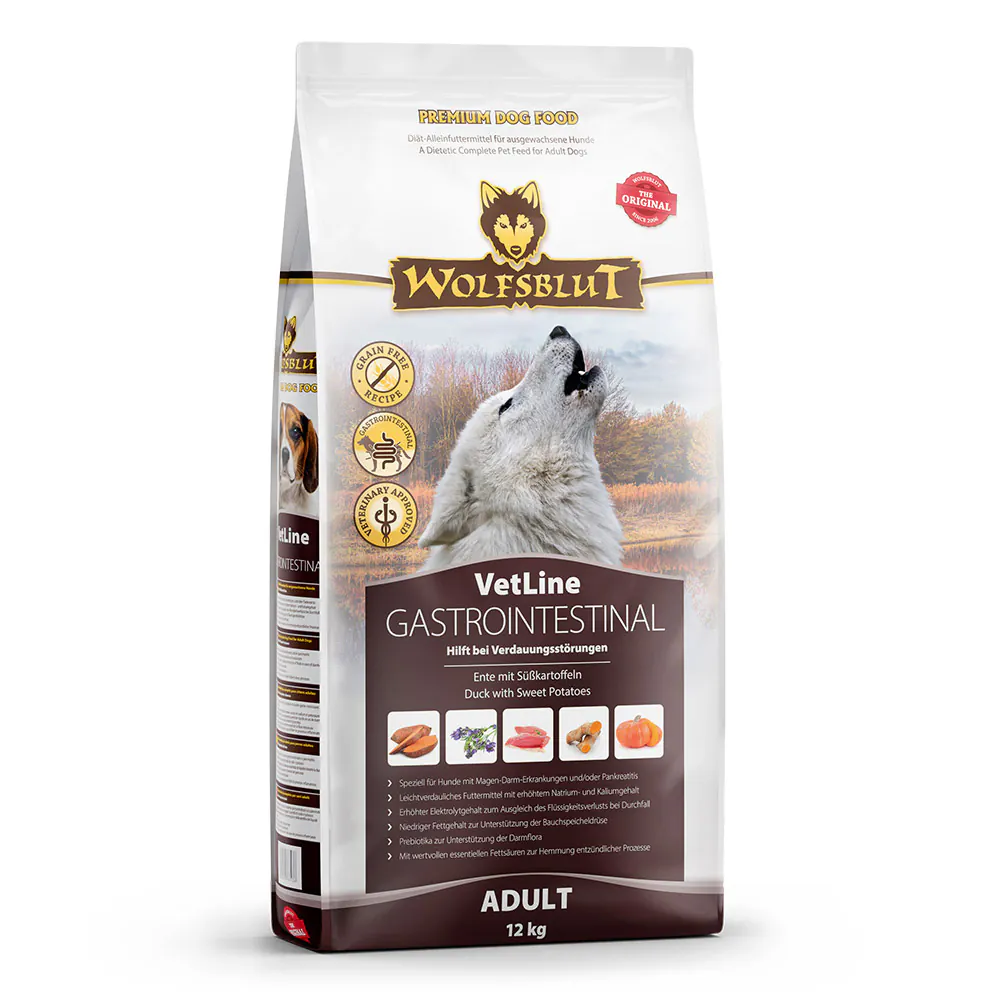 Wolfsblut VetLine Gastrointestinal Adult Ente mit Süsskartoffeln