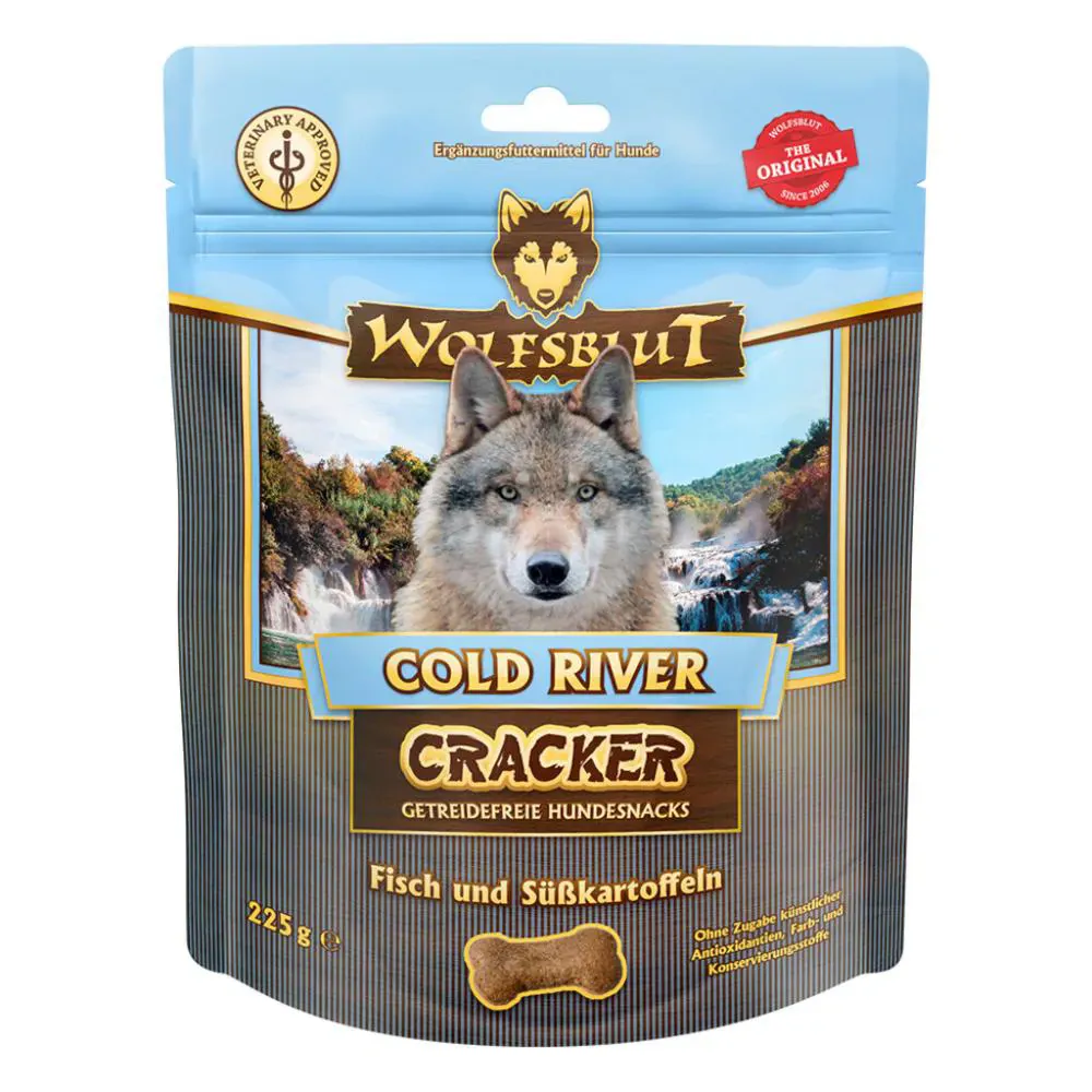 Wolfsblut Cold River Cracker Forelle mit Süsskartoffel