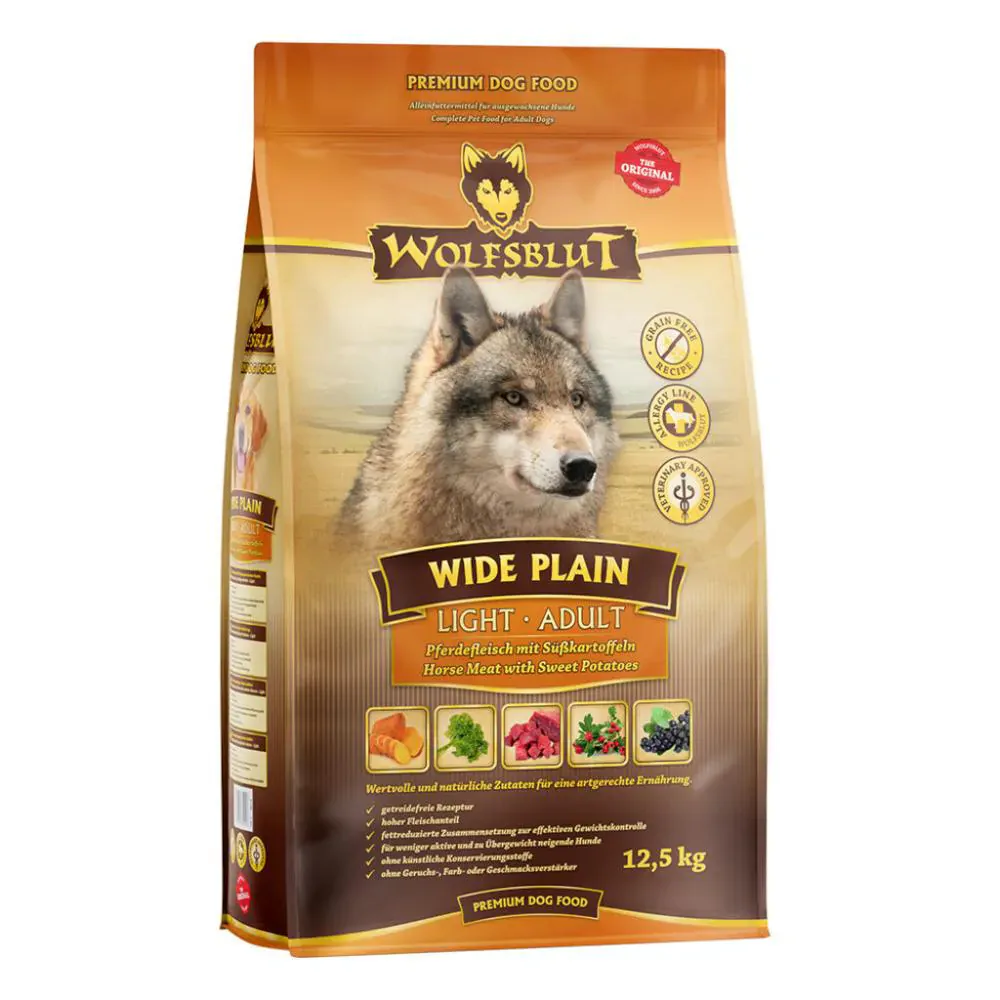 Wolfsblut Adult Light Wide Plain Pferdefleisch mit Süsskartoffel
