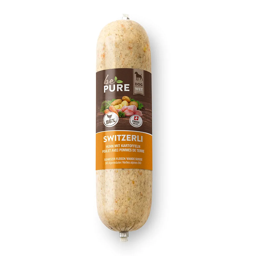 bePure Switzerli mit Huhn und Kartoffeln