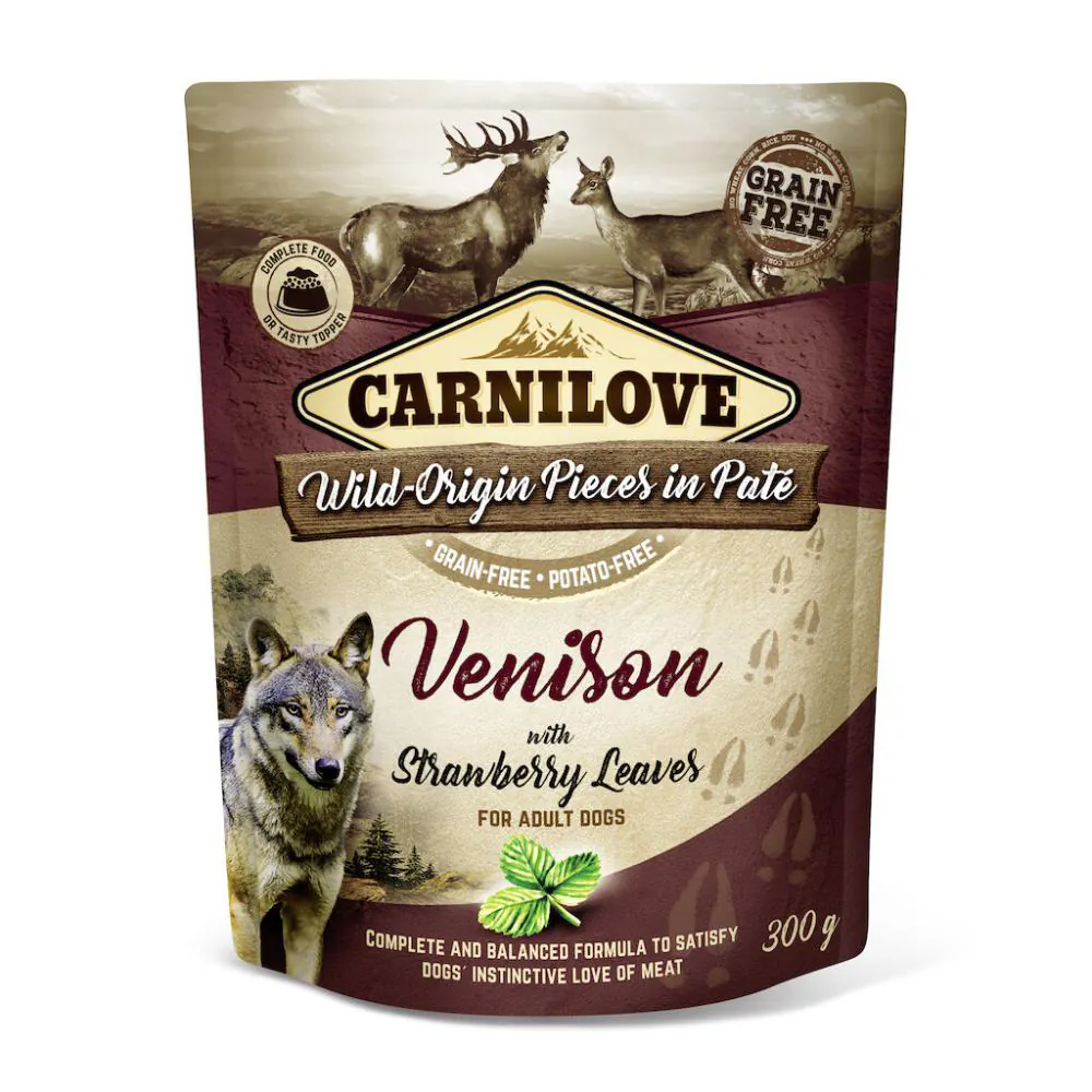 Carnilove Adult Venison with Strawberry Leaf