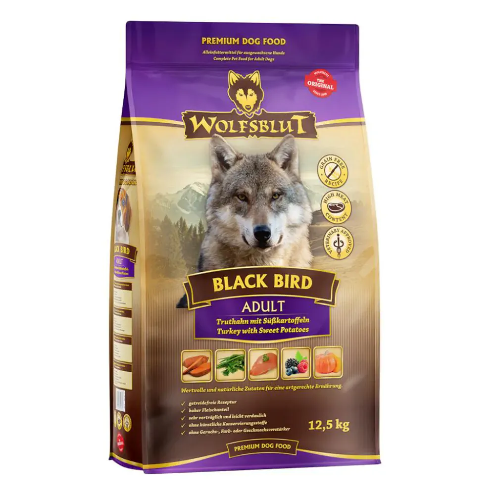 Wolfsblut Adult Black Bird Truthahn mit Süsskartoffel