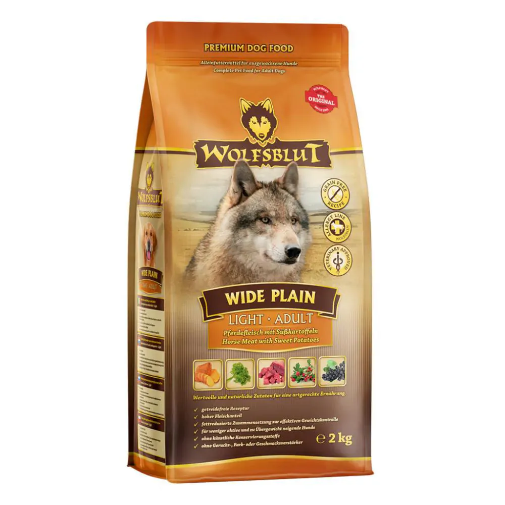 Wolfsblut Adult Light Wide Plain Pferdefleisch mit Süsskartoffel