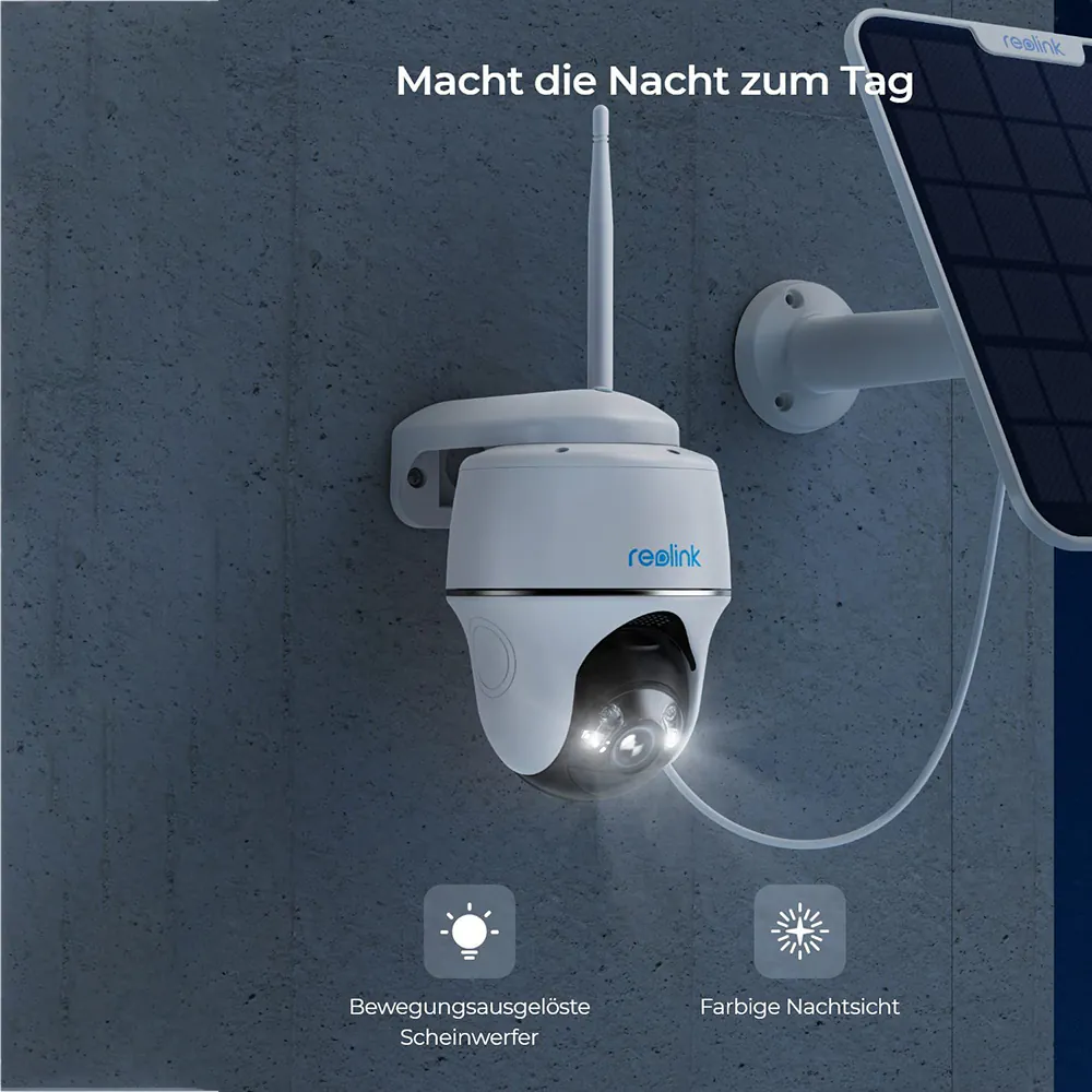 Reolink Argus PT Ultra mit Solarpanel