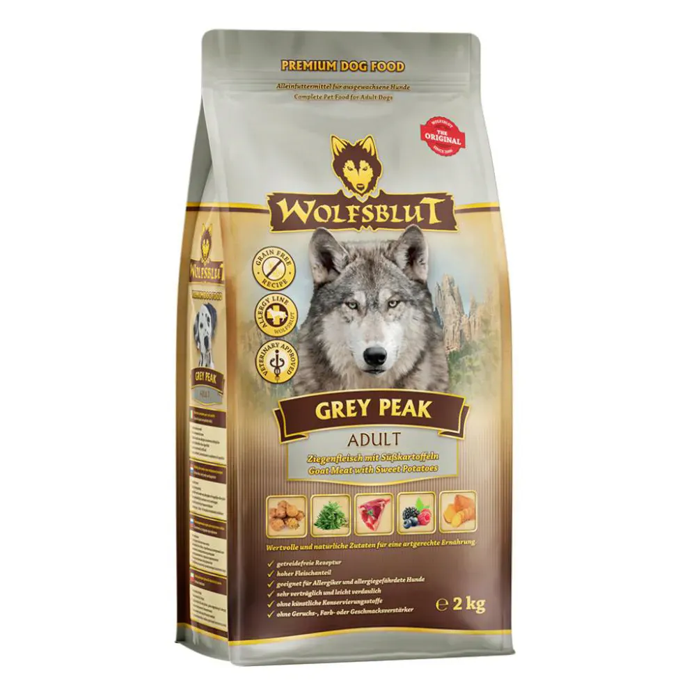 Wolfsblut Adult Grey Peak Ziege mit Süsskartoffel