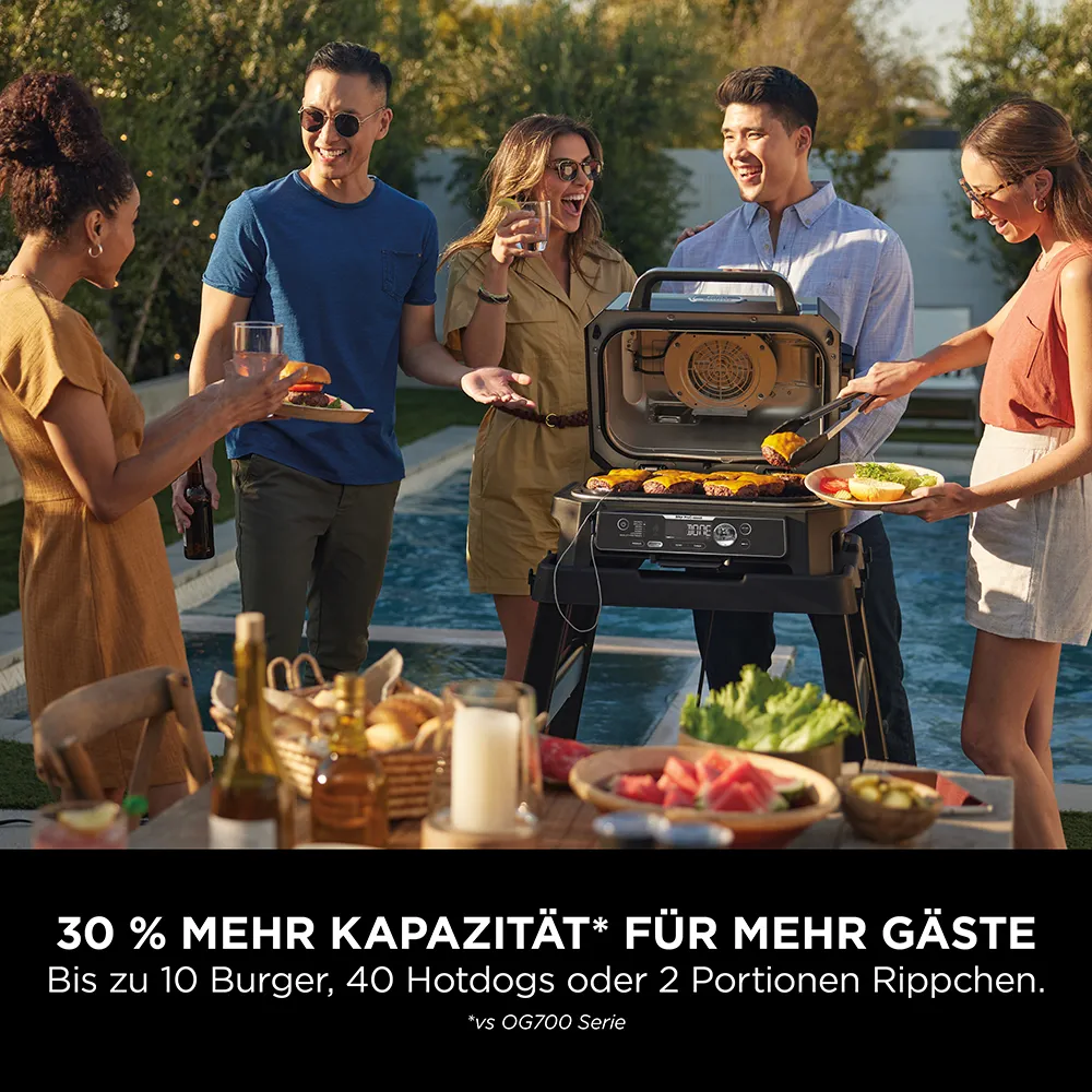 Ninja Woodfire Pro Connect XL Elektrogrill und Smoker OG901CH