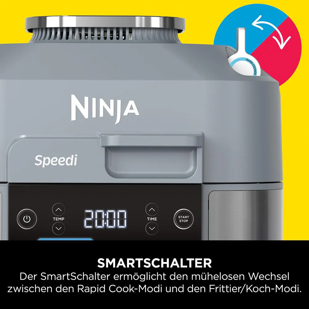 Ninja Speedi Rapid Cooking System und Heissluftfritteuse ON400CH
