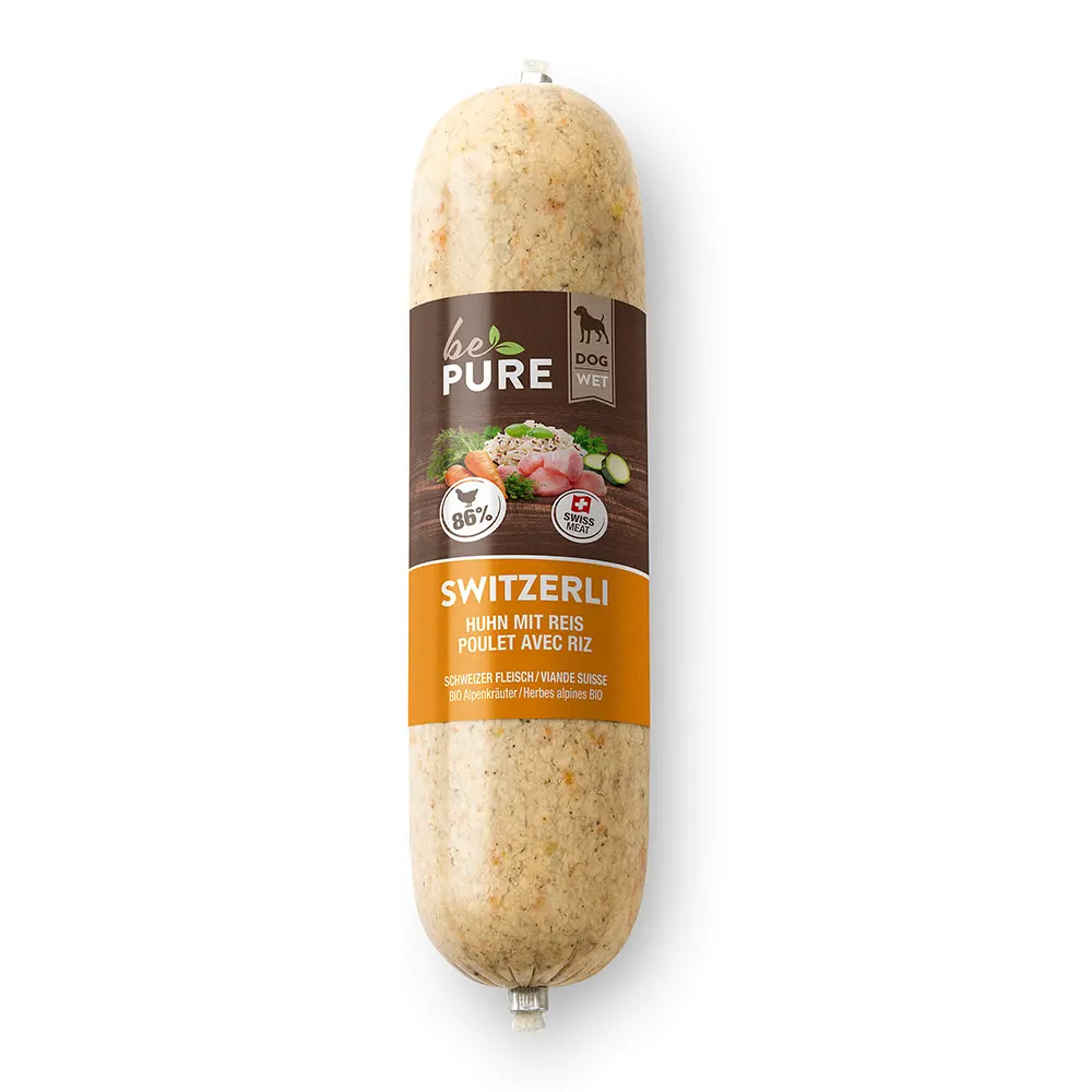 bePure Switzerli mit Huhn und Reis
