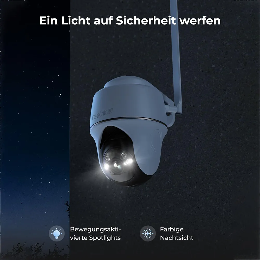 Reolink GO PT Ultra mit Solarpanel