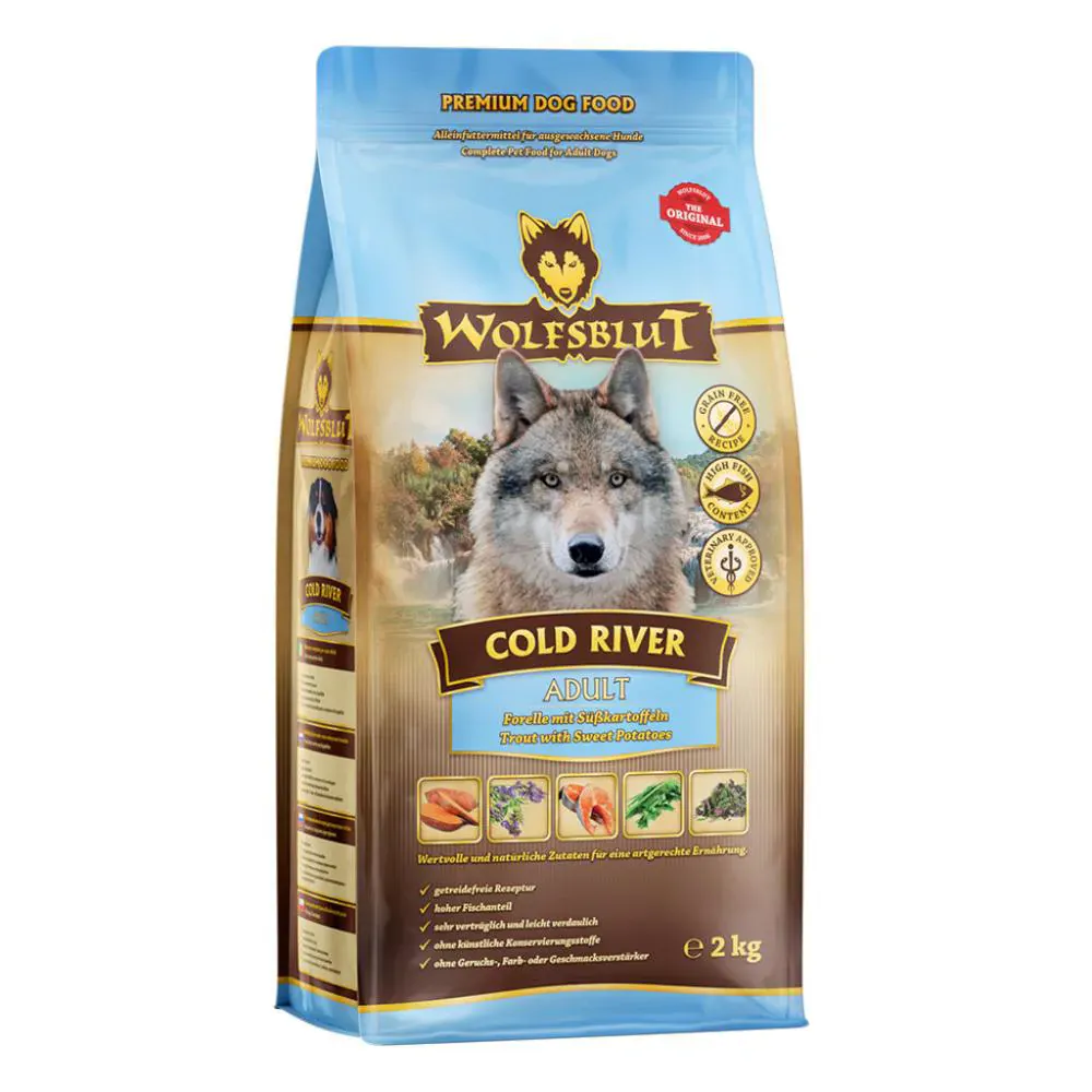 Wolfsblut Adult Cold River Forelle mit Süsskartoffel