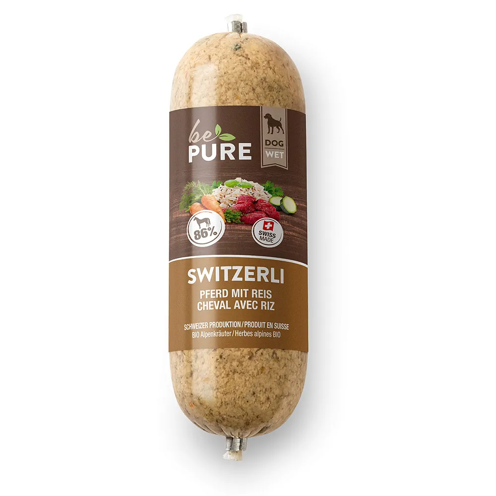 bePure Switzerli mit Pferd und Reis