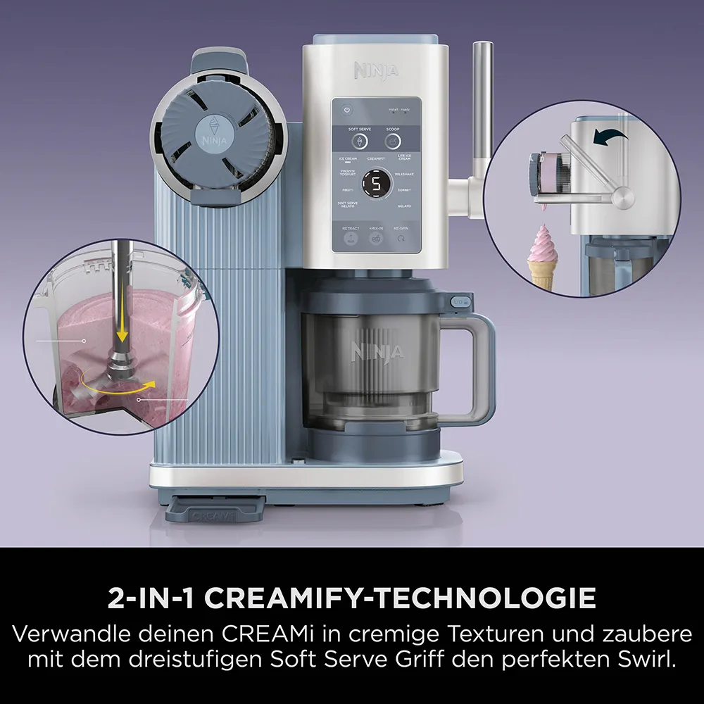 Ninja Creami Swirl - 13-in-1 Softeis- und Eismaschine NC702CH