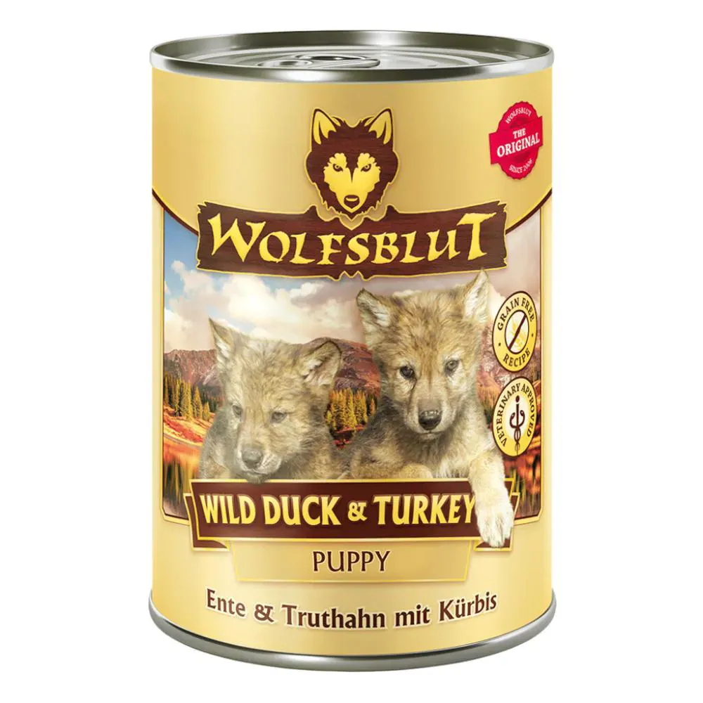 Wolfsblut Puppy Wild Duck und Turkey Ente und Truthahn mit Kürbis