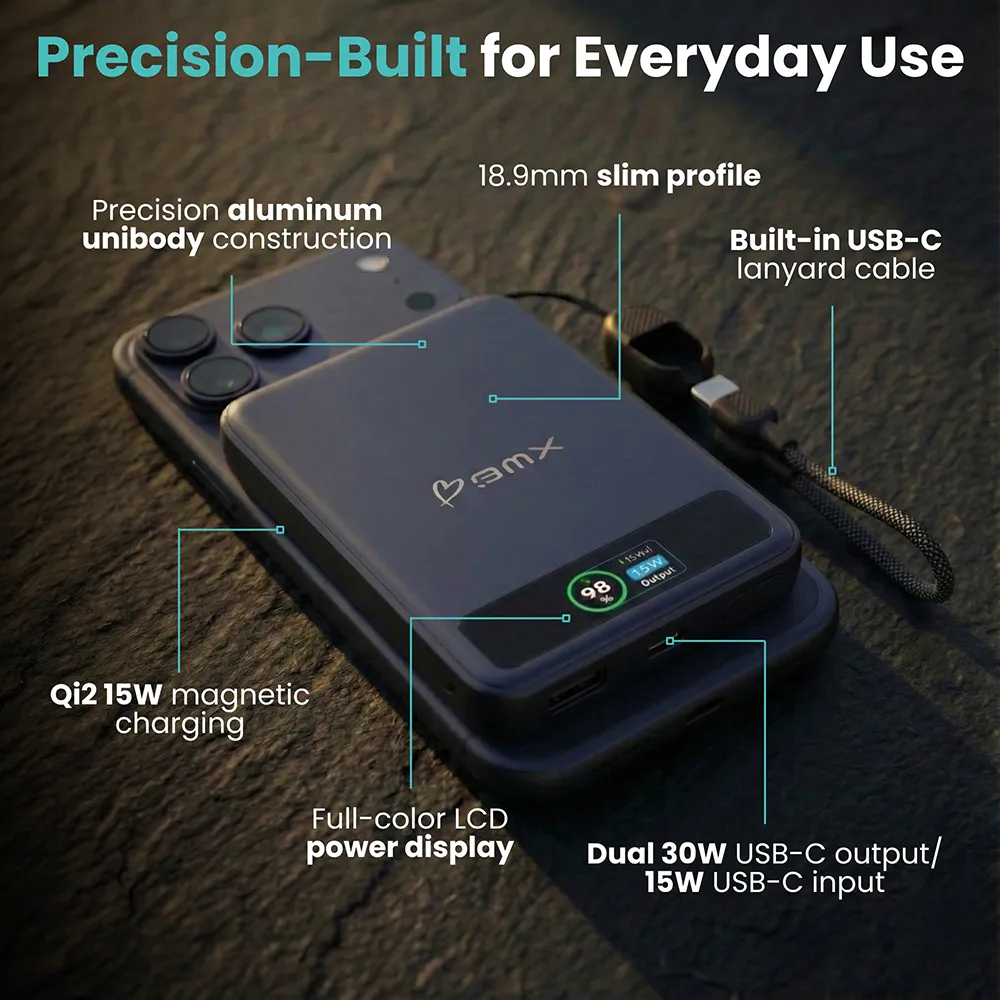 BMX SolidSafe Qi2 Powerbank