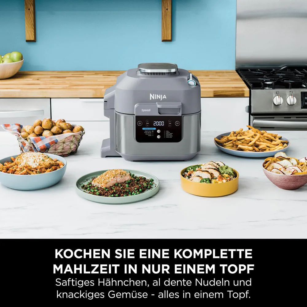 Ninja Speedi Rapid Cooking System und Heissluftfritteuse ON400CH