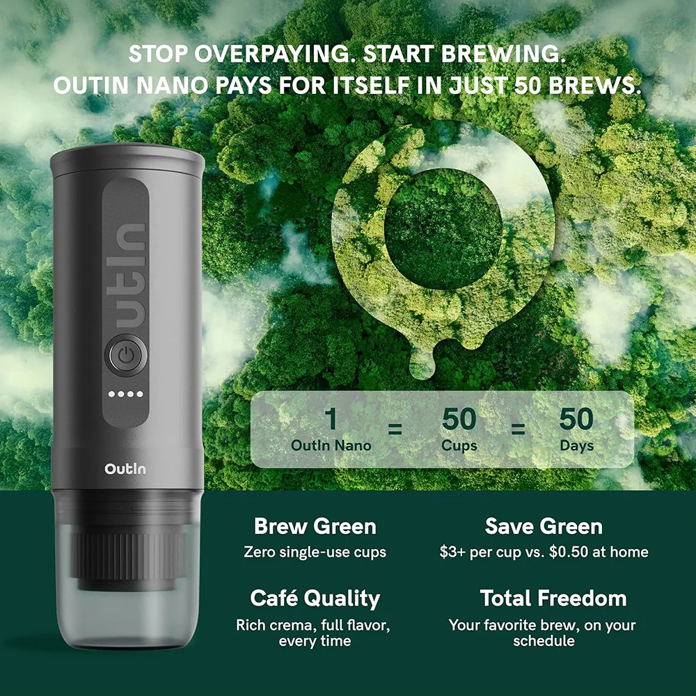 Outin Nano Tragbare Espressomaschine