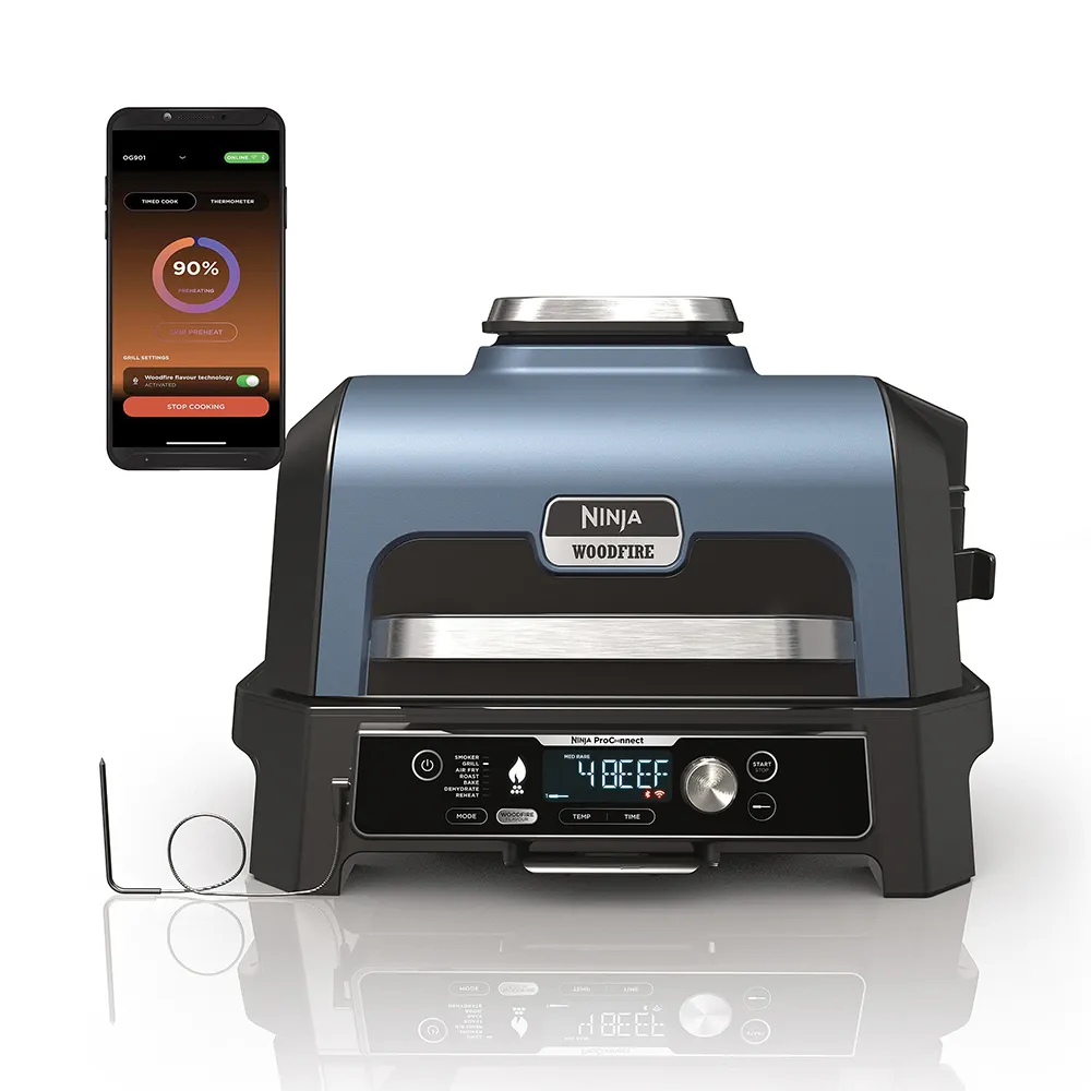 Ninja Woodfire Pro Connect XL Elektrogrill und Smoker OG901CH