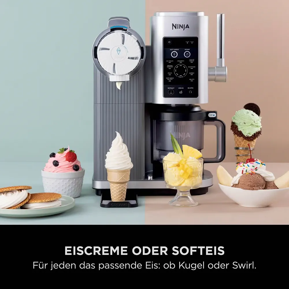 Ninja Creami Swirl - 13-in-1 Softeis- und Eismaschine NC701CH