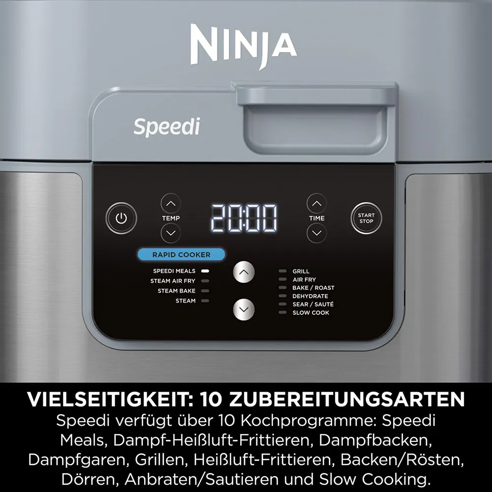 Ninja Speedi Rapid Cooking System und Heissluftfritteuse ON400CH