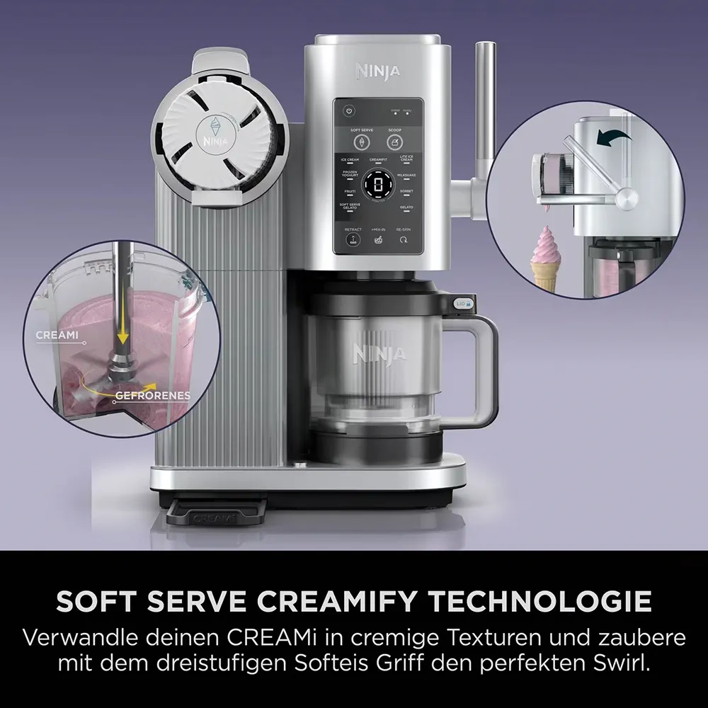 Ninja Creami Swirl - 13-in-1 Softeis- und Eismaschine NC701CH
