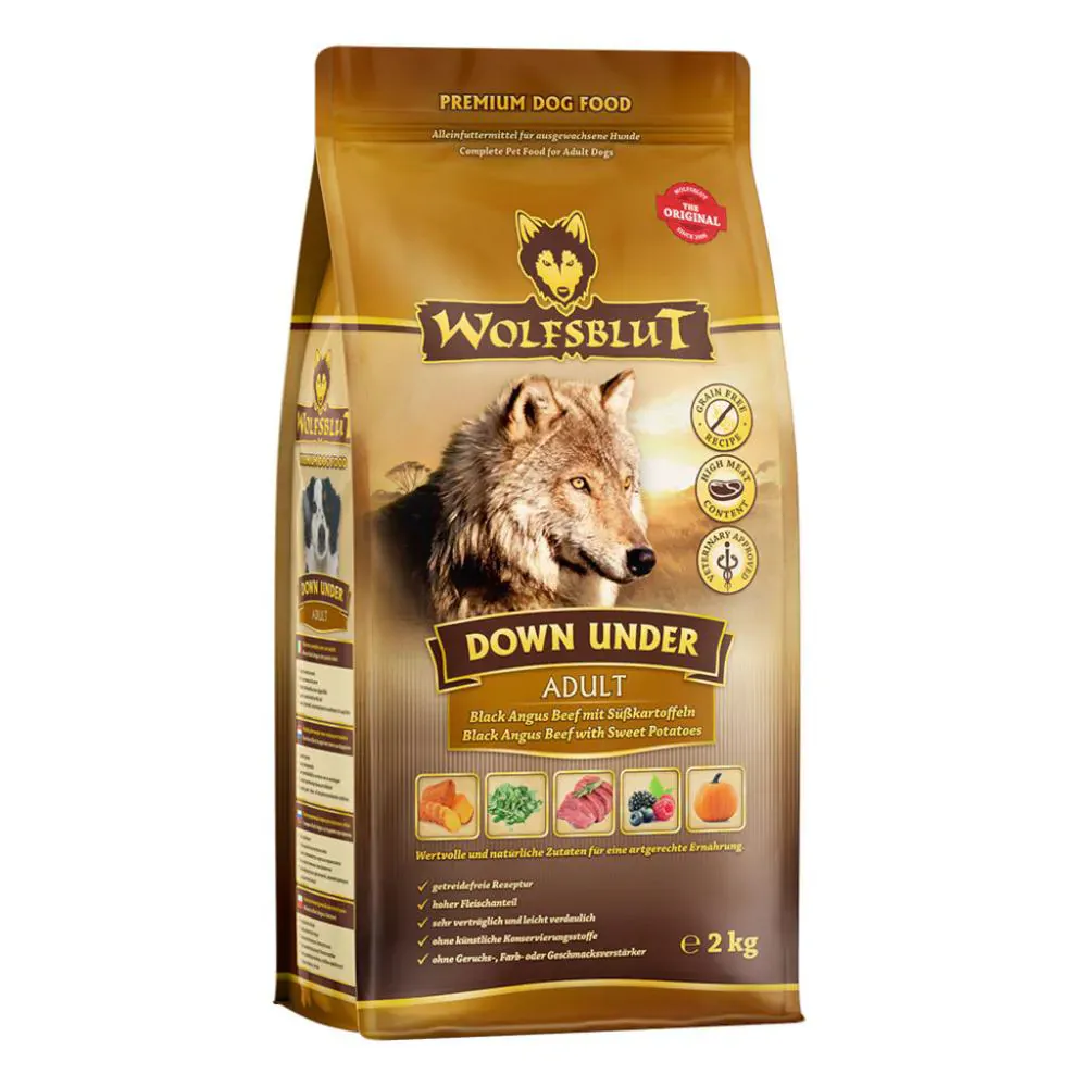 Wolfsblut Adult Down Under Black Angus Beef mit Kartoffel