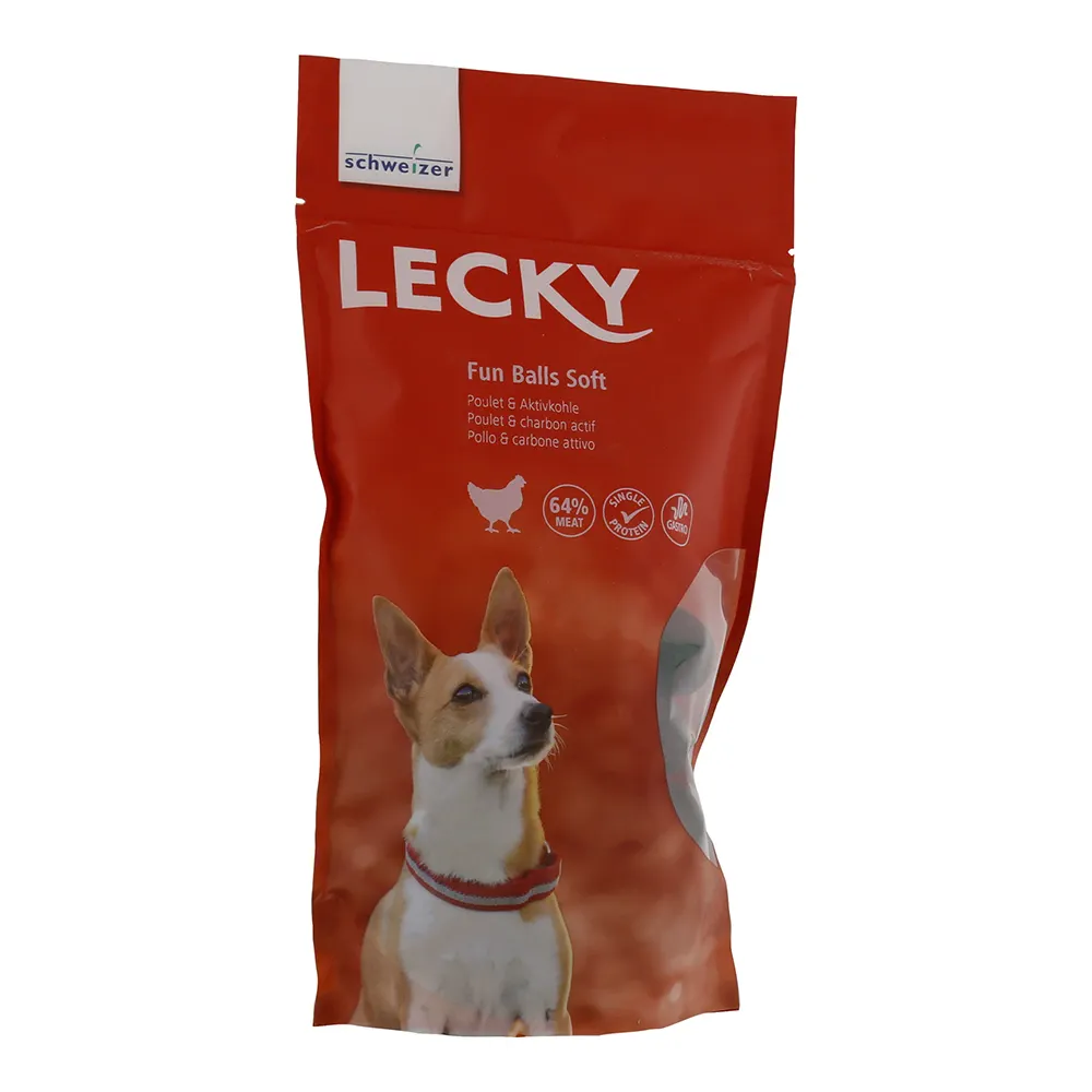 Lecky Fun Balls Soft Poulet und Aktivkohle