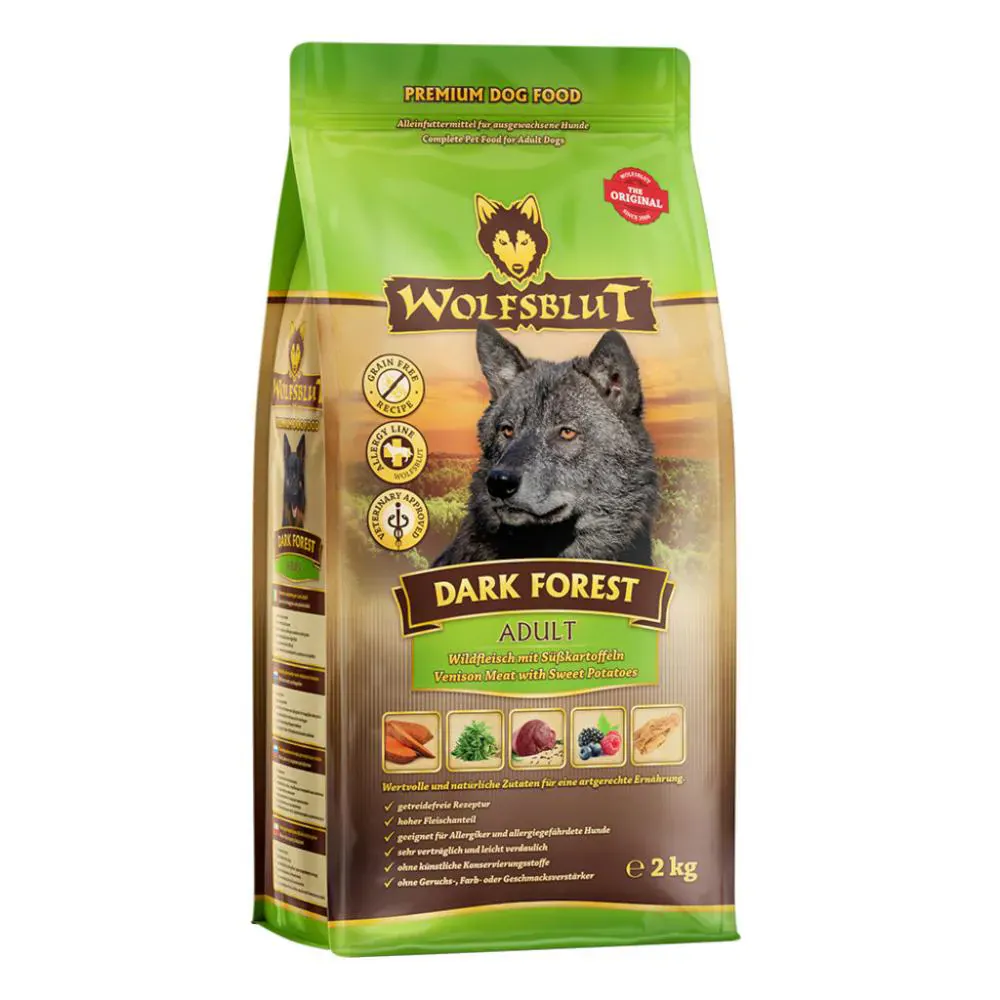 Wolfsblut Adult Dark Forest Wild mit Süsskartoffel