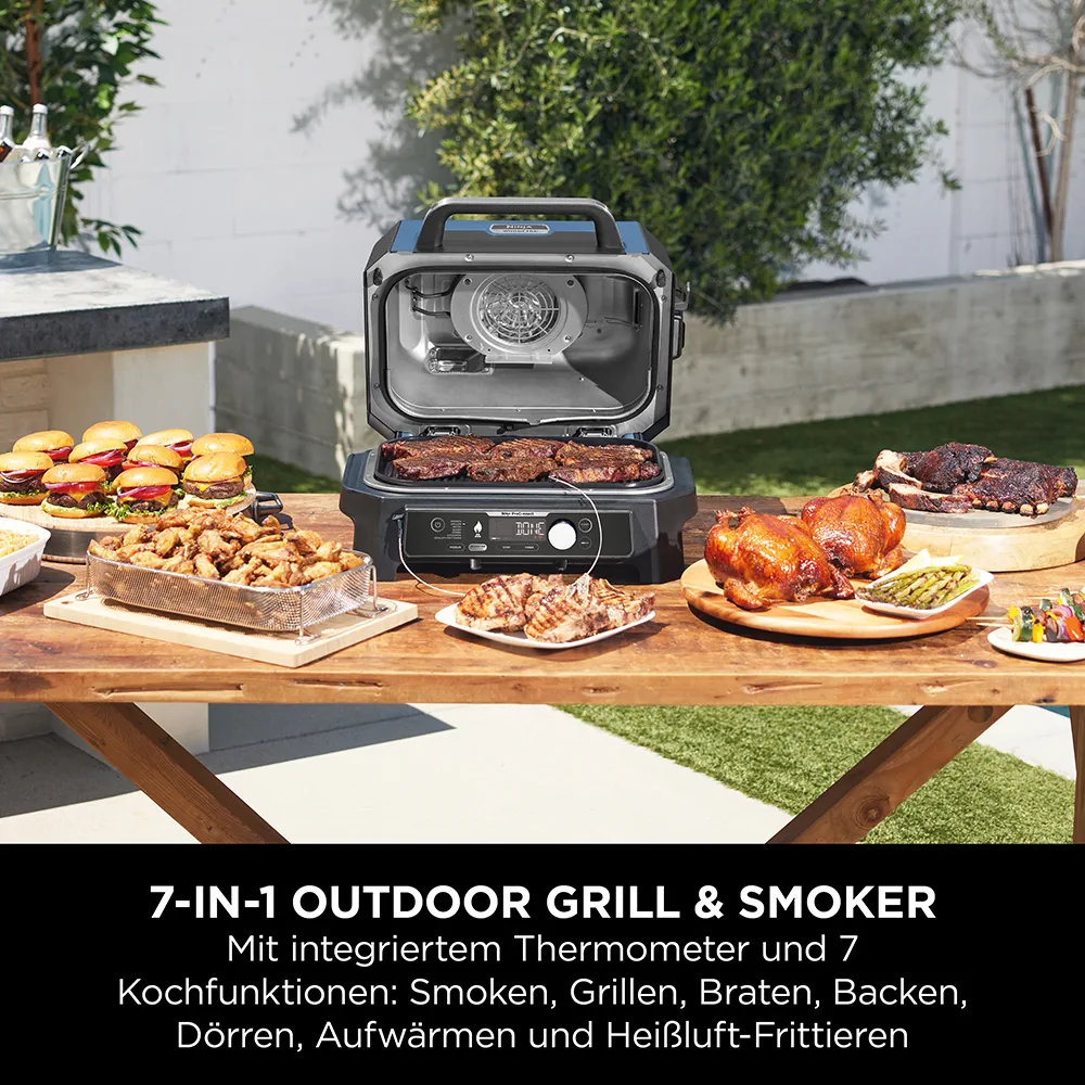 Ninja Woodfire Pro Connect XL Elektrogrill und Smoker OG901CH