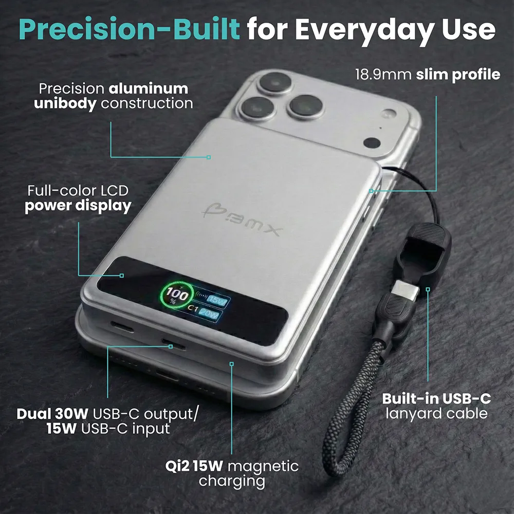 BMX SolidSafe Qi2 Powerbank