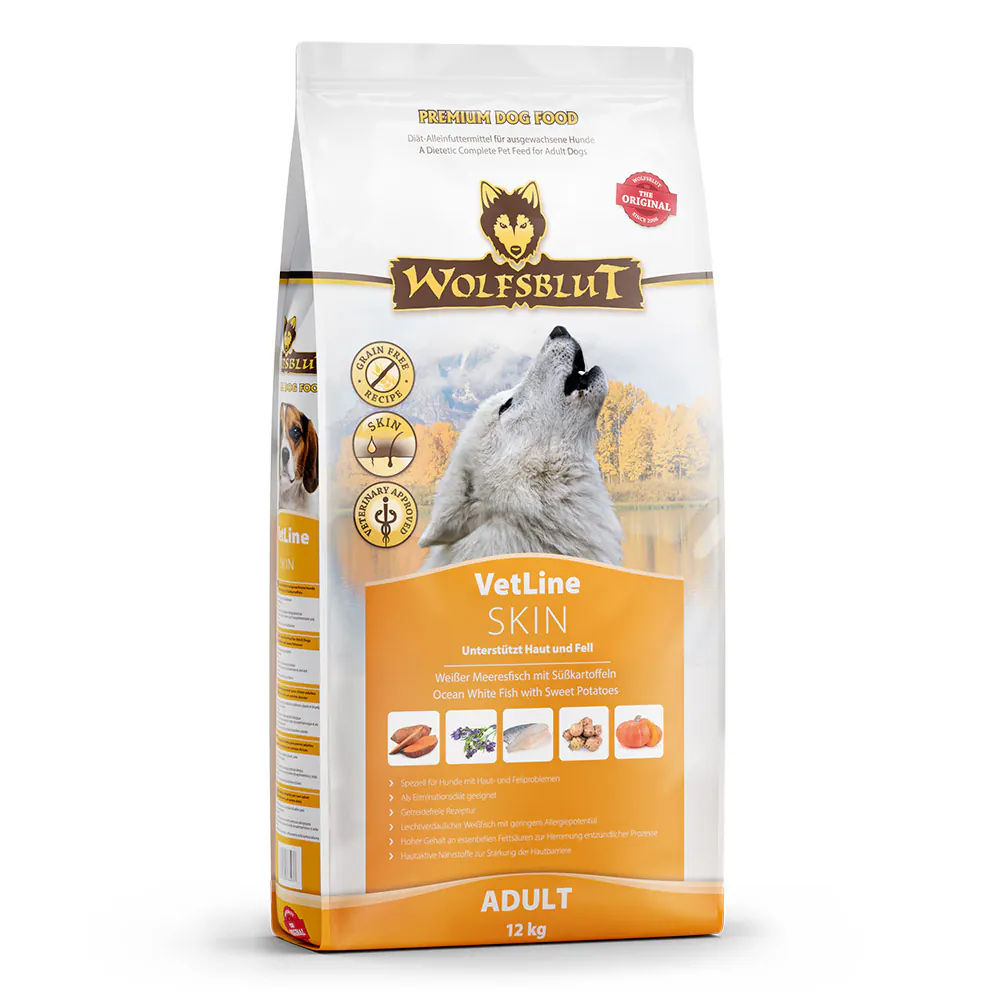 Wolfsblut VetLine Skin Adult Weisser Meeresfisch mit Süsskartoffeln